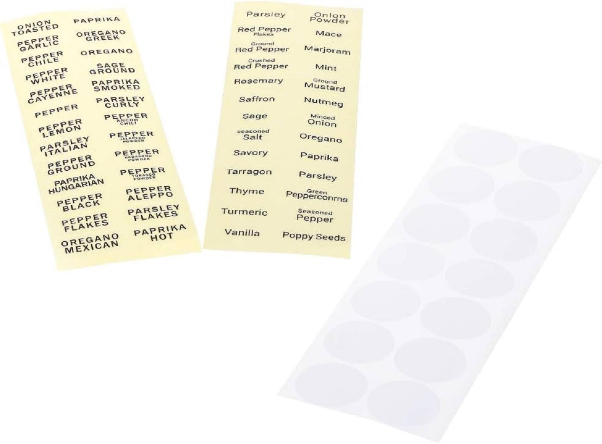 4oz. Glass Spice Jars Set